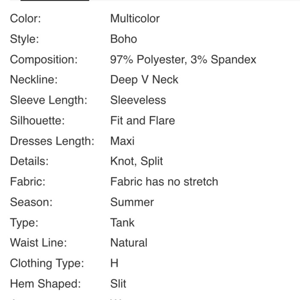 Relisted β¨Maxi Dress High Side Slits - Picture 6 of 6
